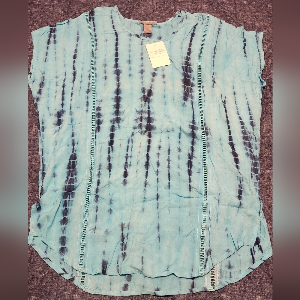 Tie-Dye Blue Women's Top